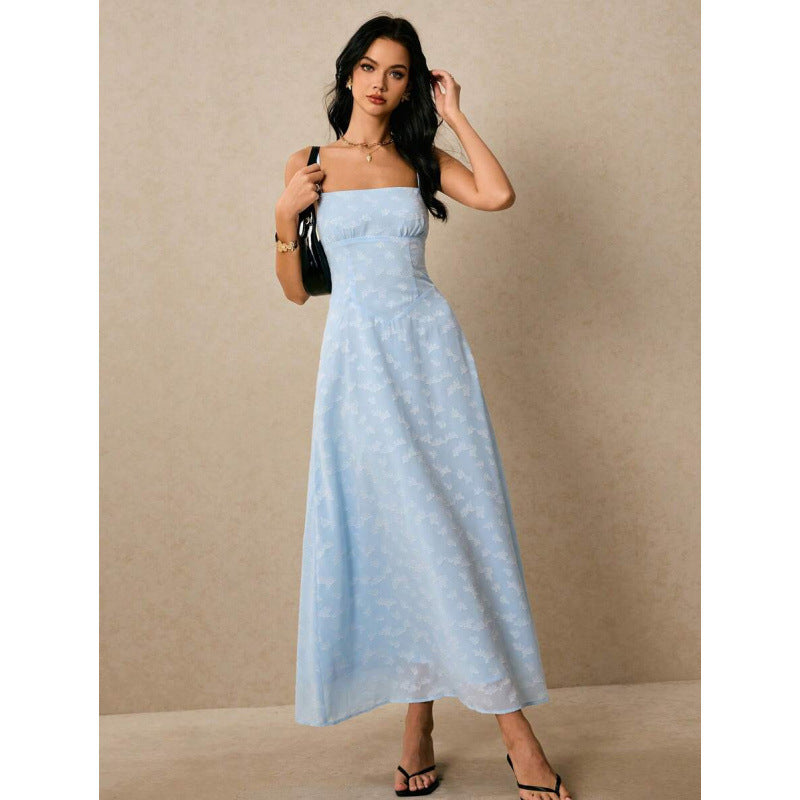 fashionnew arrivalfashionelegant strap elegantcasual vacation long suspender dress