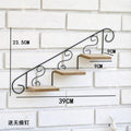 American country pastoral creative staircase shape cafe clothing store wall decoration wall hanging flower rack shelf wall hanging