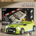 (green) bmw mini [gift box/dual power supply] 100-level racing game console [cross-border supply/without battery]