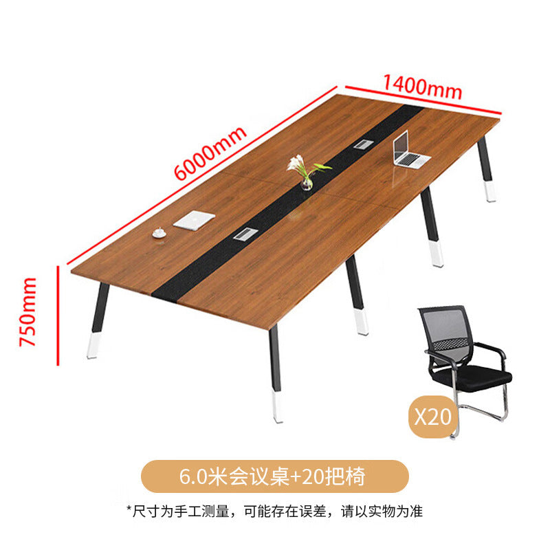 Saint-li conference table - minimalist long table for negotiation, training, and office use