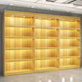 Wine cabinet against wall supermarket hotel commercial living room home casual shelf wine cabinet white wine multi-layer storage rack display cabinet