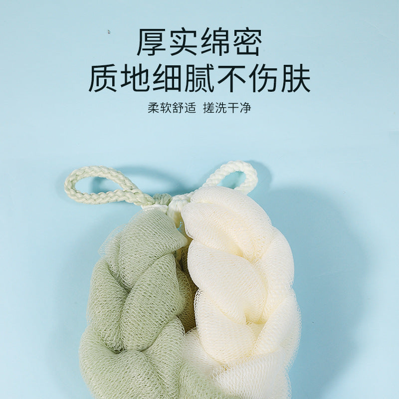 Keqi bench bath flower bath towel bubble bath ball bath foaming plaid bath flower ball bath foaming softening skin