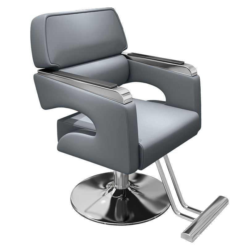 Influencer-approved barber chair, salon chair, hairdressing chair - professional, minimalist design for hair cutting, perming, and coloring