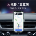 Car phone holder, air vent mount, 360° rotating alloy gravity support navigation stand, minimalist design