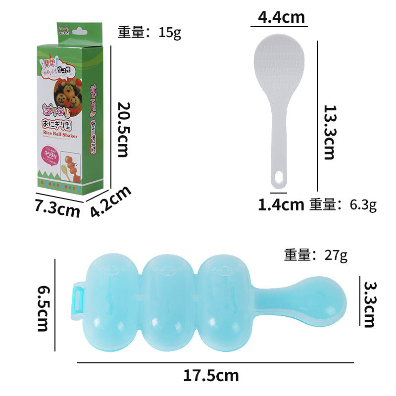 Rice ball shaking handy gadgetkids shake to make rice ball shape mold shake to feed the baby handy gadget