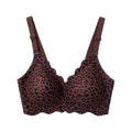 fashionbest selling leopard print plus size seamless intimates jelly glue soft support push up plus size bra bra