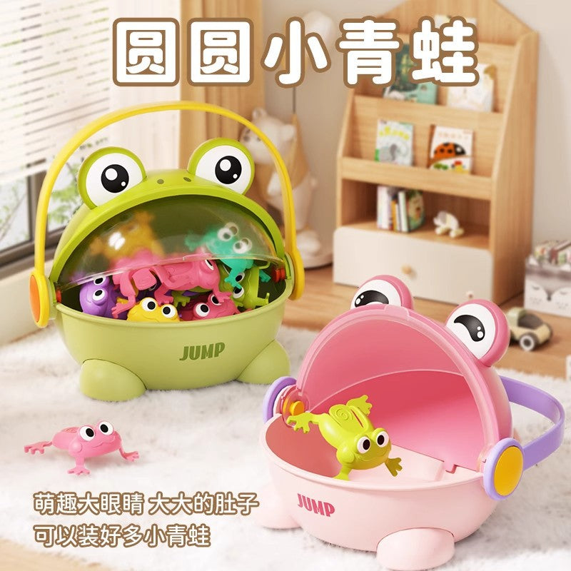Tiktok hot new kids' bouncing frog toy - press-and-jump educational toy for children, perfect for parent-child interaction