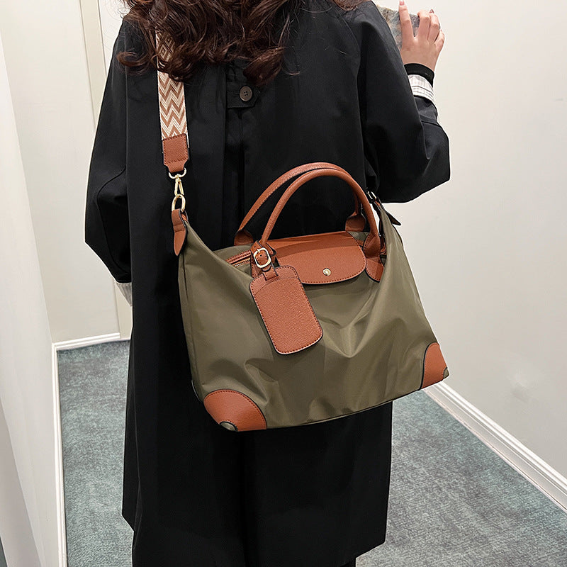 Nylon tote bag new fashionable large-capacity handbag casual shoulder messenger bag nylon waterproof travel bag