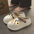 New arrival crocs women's summer outwear 2024new arrivalpopular super popular thick sole stepping on shit feeling beach baotou slippers beach