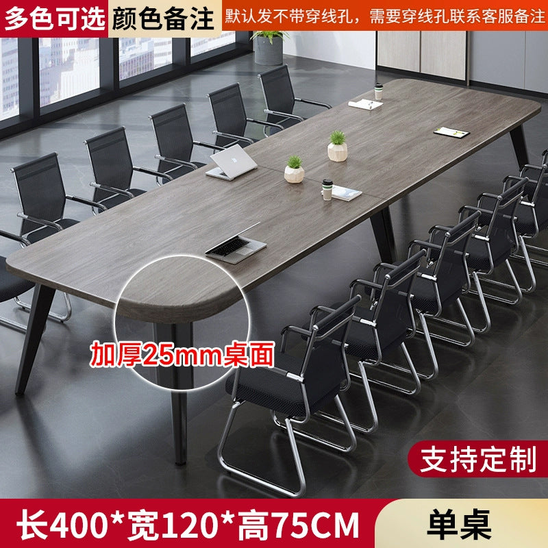 Custom conference table long table minimalist modern small meeting room training table simple workstation bench desk and chair set