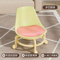 Dopamine roller short stool for adults and kids, roller skating movable swivel wheel small stool for home back chair