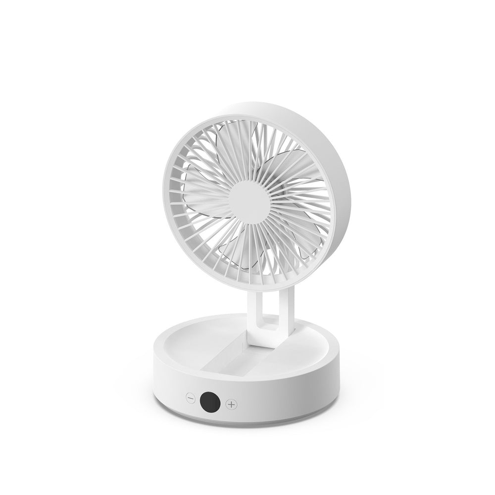 2024 desktop foldable fan with digital display, built-in battery, extended battery life, wall-mountable, night light, remote control, portable, and rechargeable