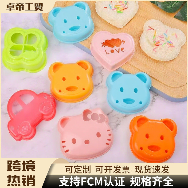 Diy sandwich mold bread cutter - cartoon toast cutter, rice ball mold, bread cutter - bear toast cutter