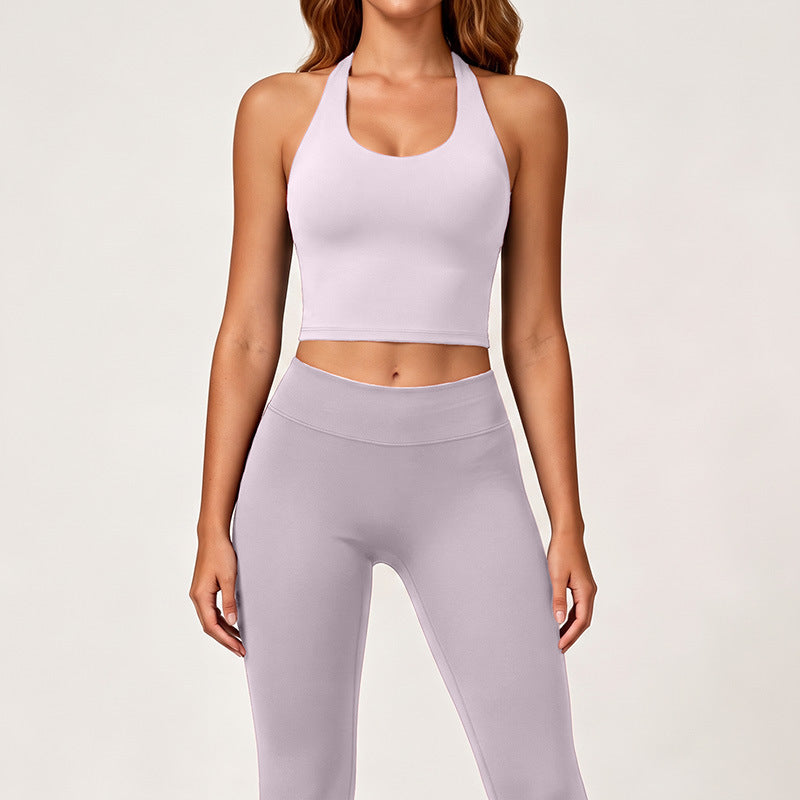 new nylon spandex compression yoga tank top - quick-dry activewear, versatile outerwear, running, beautiful back design, sports bra for women