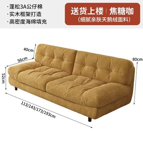 Sofa living room bedroom rental apartment italianaccessible luxury cloud sofa fabric fabric small apartment sofa bed