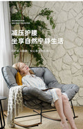 Outdoor rocking chair with cushion for patio, porch, garden, and backyard - gray