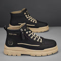 Boots for men 2025winternew arrival high-top casual white sneakers leather thick soleworkwear boots for men