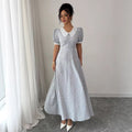 retro spring autum chinese style slimming lookelegant long skirt women's long sleeves floral patchwork dress