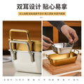Korean style stainless steel square snack box french fries snack plate creative square small basket fried chicken dessert square plate with ears