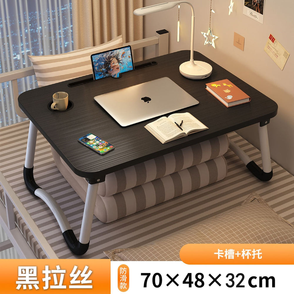 Small table on the bed, foldable computer desk, for home bedroom bay window desk, dormitory student dormitory lazy study table