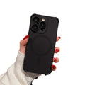 Suitable for iphone17pro mobile phone case liquid air bag four-corner magnetic suction apple 14 lens film all-inclusive protective cover