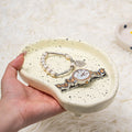 Scandinavian ins tall tray jewelry storage ornaments photo props plate entrance storage high-looking stylish plate