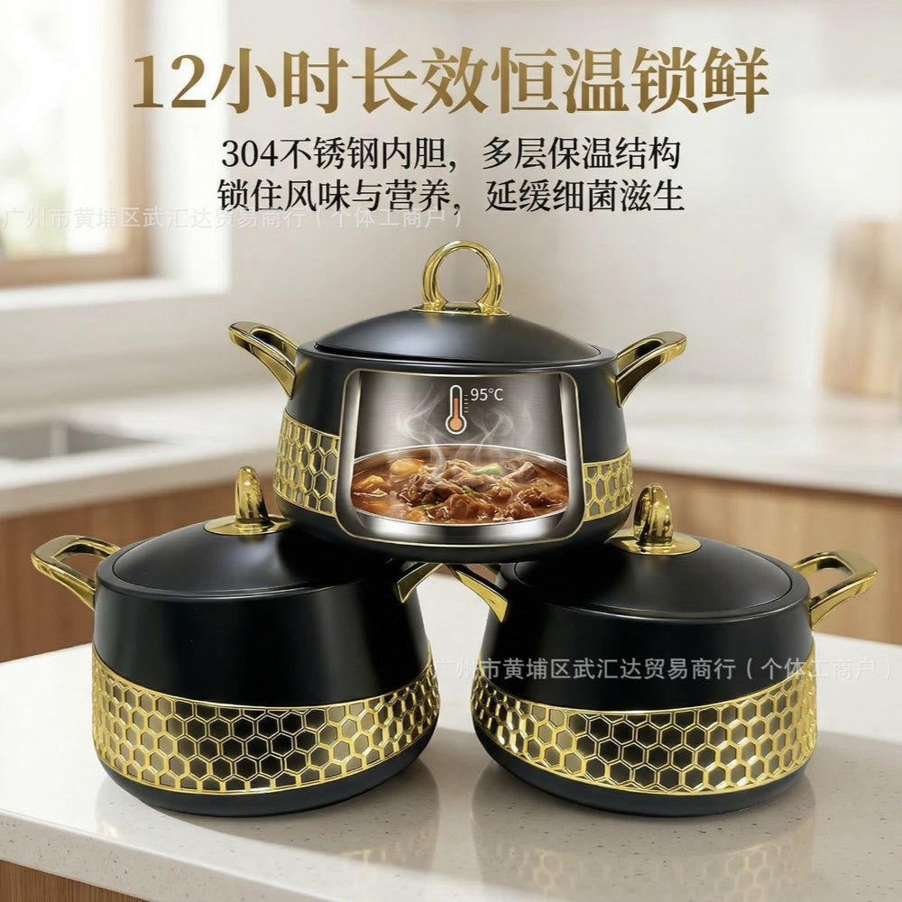 Insulation food warmer 3pcs large capacity insulated lunch box 2l 2.5l 3lset lunch box