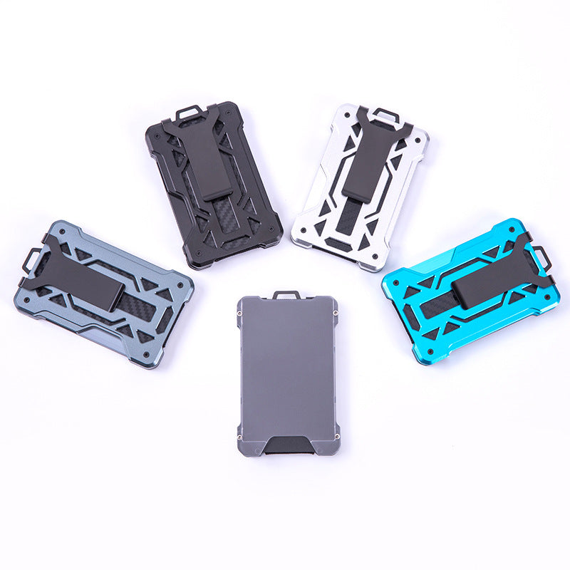 Business credit card box Anti-magnetic and anti-theft bank card box Multifunctional card bag Card holder Business card box Anti-theft brush card box