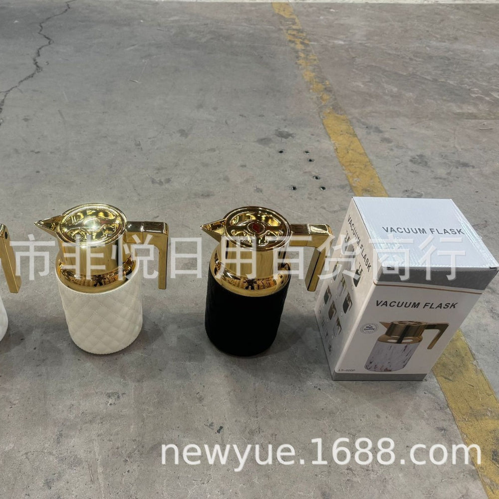 Factory direct sales cross-border best selling thermos kettle thermos coffee pot thermos kettle thermos teapot capacity plastic red bladder