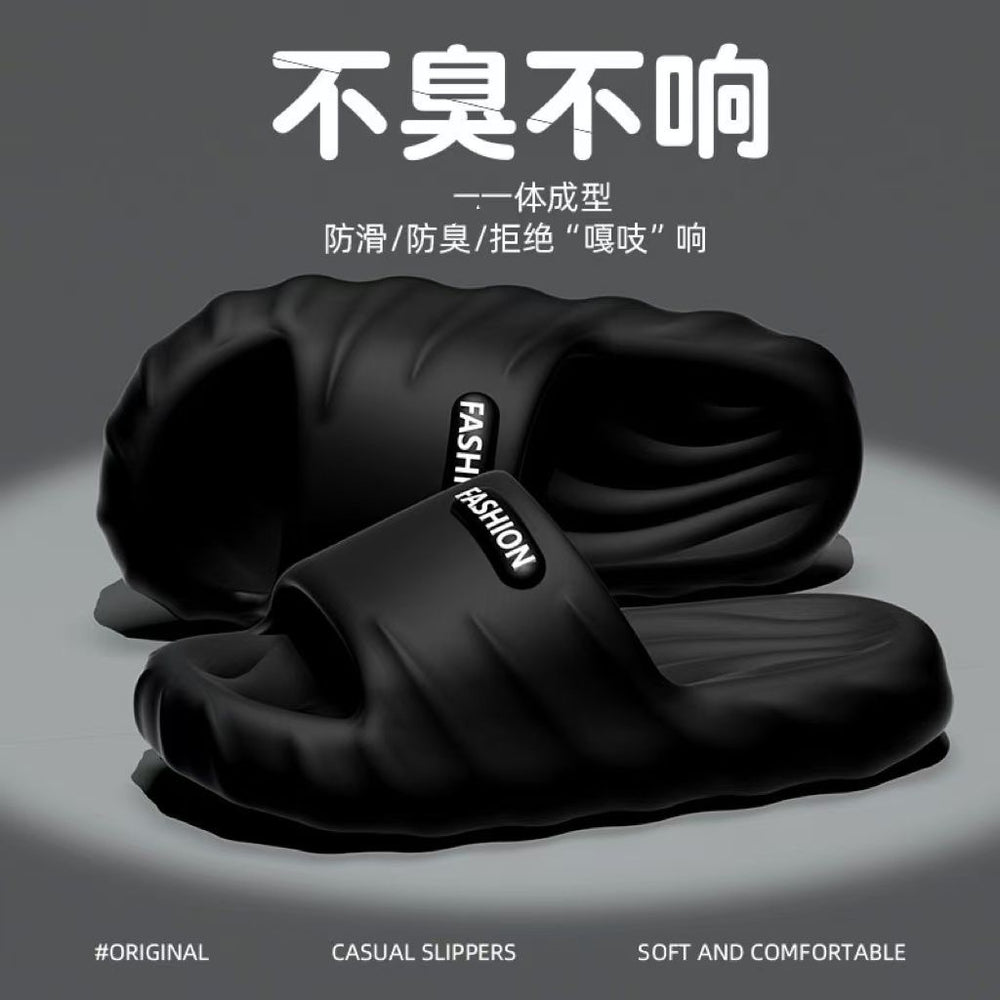 2025 new platform slides: women's summer indoor soft sole casual home bathroom couple's flip-flops