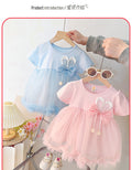 Girls' summer dress  new style: casual princess dress for baby girls, summer mesh dress for toddlers and little girls