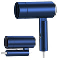 mini foldable hair dryer - salon grade, high power, us/eu plug, hotel & dorm compatible, constant temperature hot & cold air