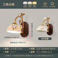 Nordic french retro pastoral style bedroom bedside wall lamp minimalist ceramic flower corridor aisle light