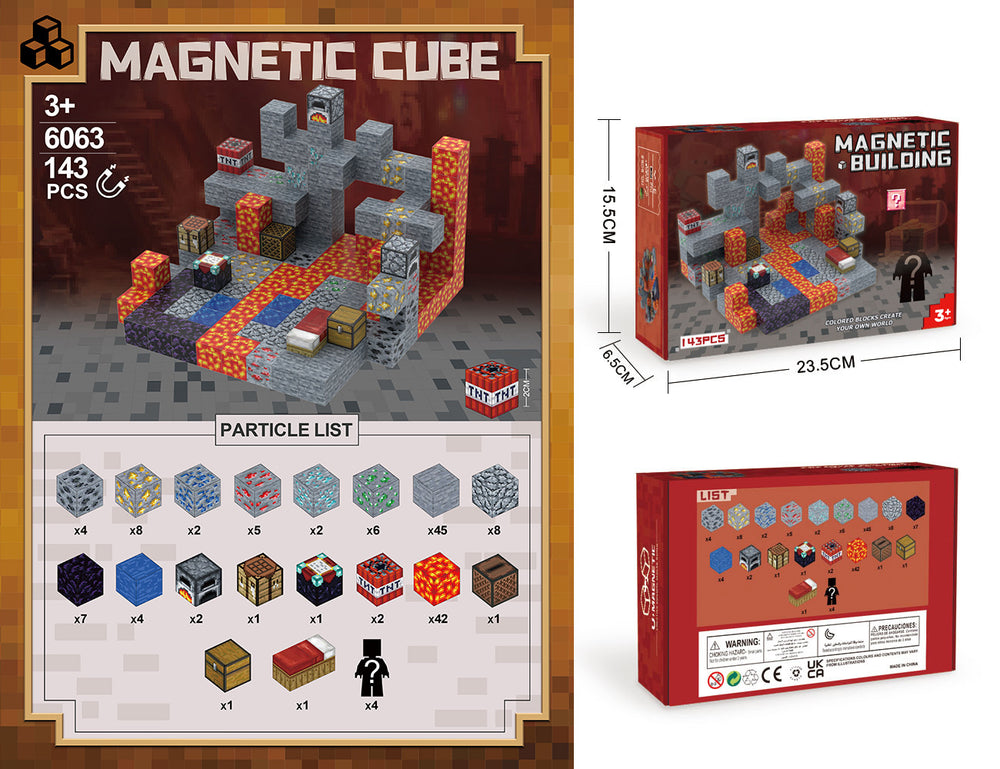 my magnetic world cube magnet magnetic building blocks series children's boy's assembly toy gift