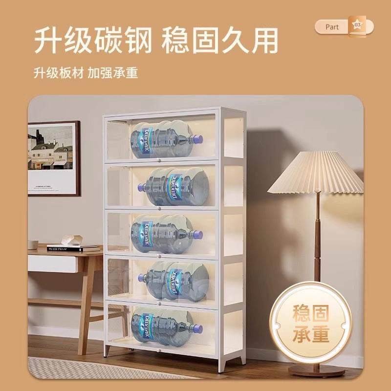 Figure display cabinet glass display cabinet model display rack steel storage cabinet for home dustproof collection storage cabinet