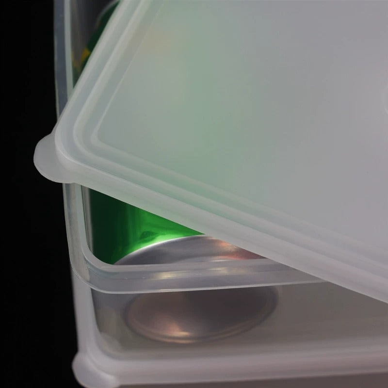 Hui Erxin Thickened Food Grade Large Capacity White Plastic Fresh-keeping Box Refrigerator Special Freezing Box Food Storage Box