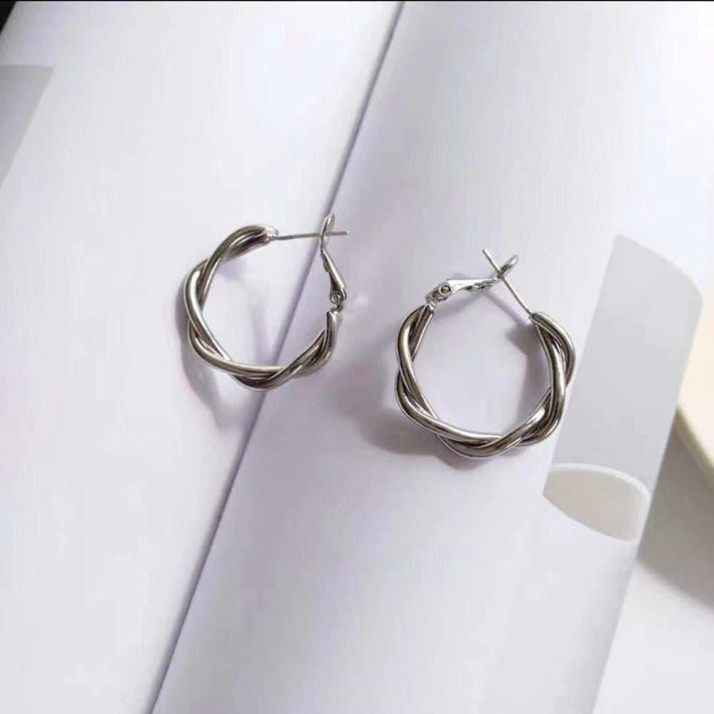 Obiabi s925 silver needle classy sense of accessible luxuryfashion style retro style exquisite gentle earrings earrings