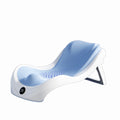 Baby bath support seat - reclining bath bed with non-slip mat & bath net - universal fit