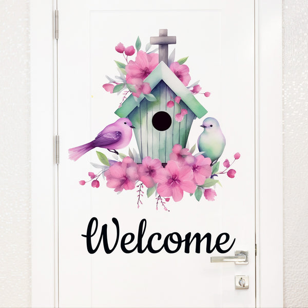 Creative flower decoration beautification bird nest bedroom room living room sticker wholesale
