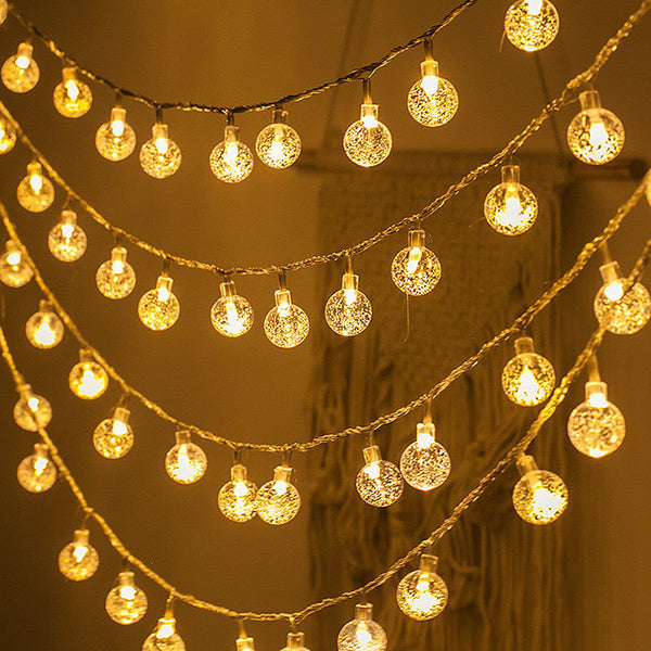 Customized LED Christmas Day outdoor camping tent canopy wedding decoration little star lights round ball lights string lights