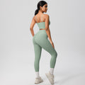 New cloud-feel tank top sports bra yoga set - quick-dry, compression fit, running & casual fitness two-piece outfit