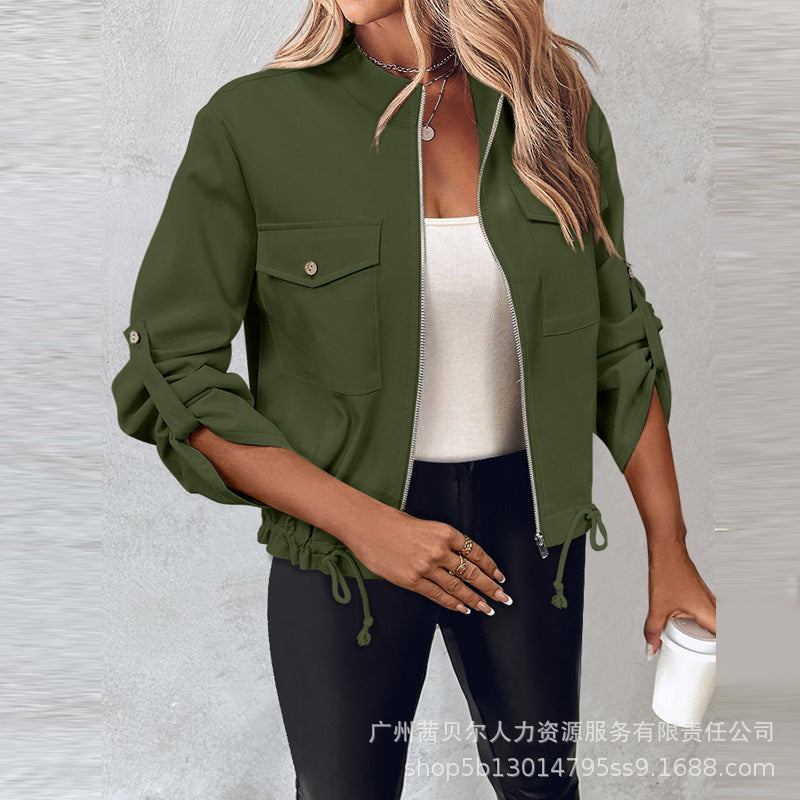 European and American bead splicing temperament cardigan jacket-P1WMHL1018 series