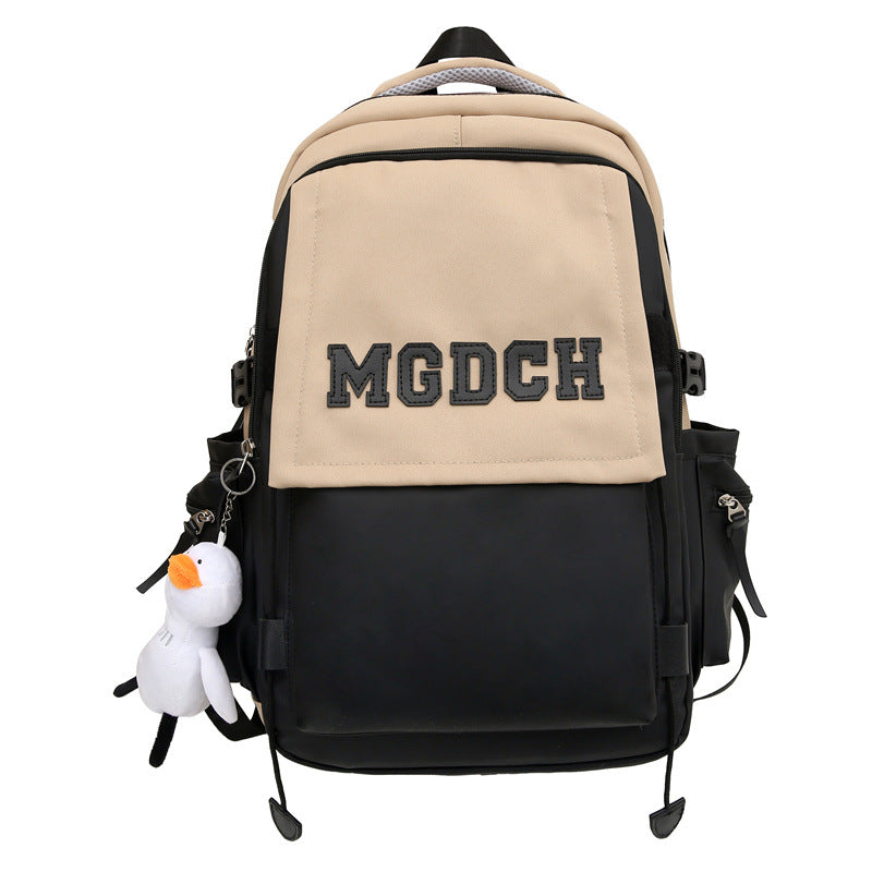 School bag female Japanese ins wind simple high school college student backpack large capacity women's bag anti-splashing travel backpack