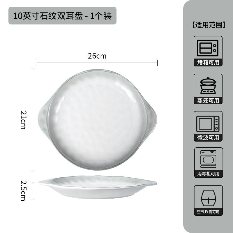 Ceramic rice bowl for home2025new arrival underglaze color classy sense tableware eating bowl plate dish suit small bowl