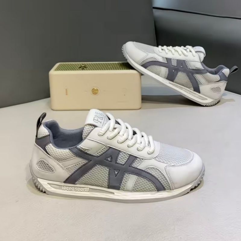 Men's shoes: 2026 summer breathable mesh platform chunky sneakers, lightweight & versatile, trendy & stylish casual shoes