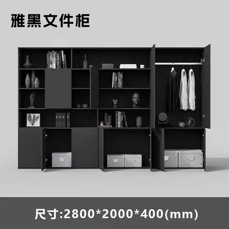 Boss desk minimalist modern light luxury executive office desk and chair set - complete single person supervisor desk