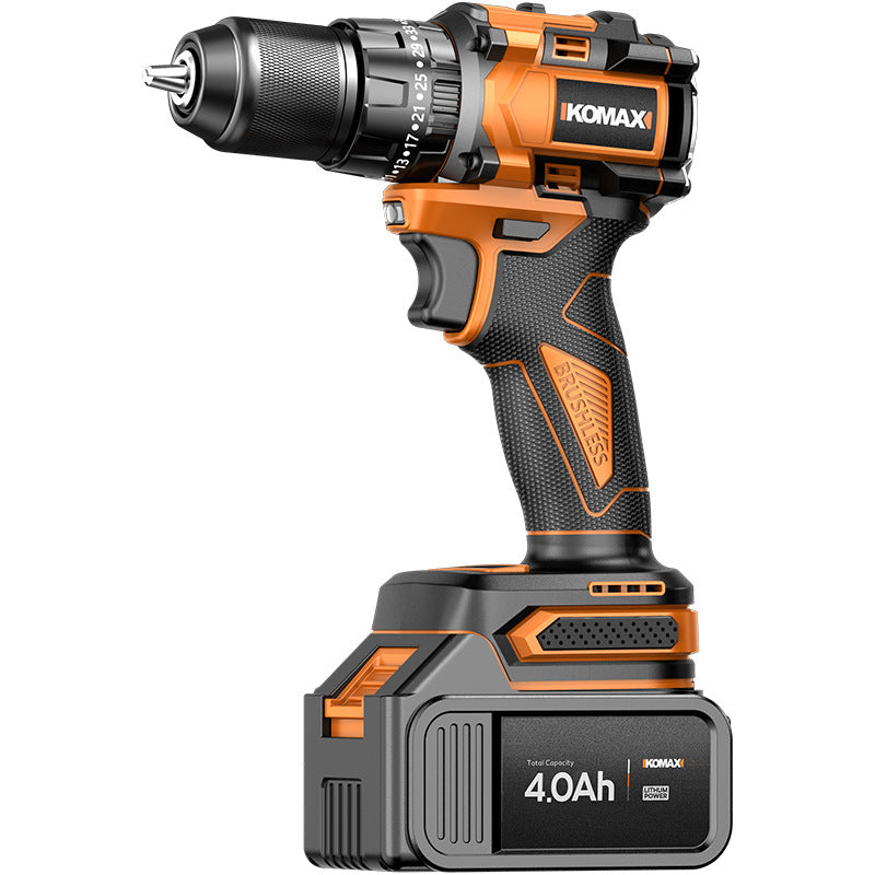 Cordless drill brushless hand drill household electric screwdriver pistol drill multifunctional high-power rechargeable impact drill