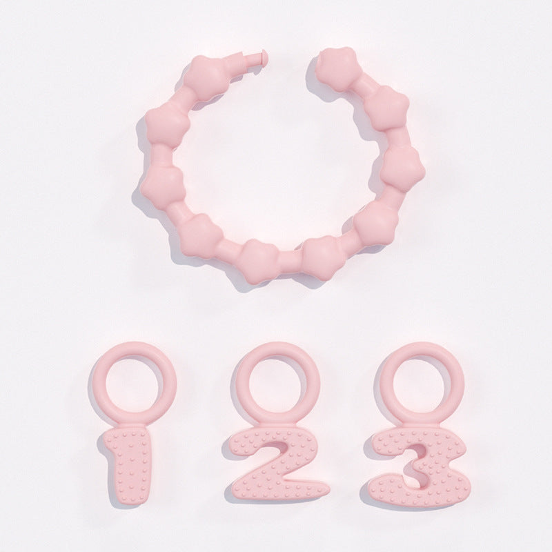 Baby silicone bracelet, toothpaste, baby anti-eating hand glue, gnawing baby teeth, toy pacifier, molar stick