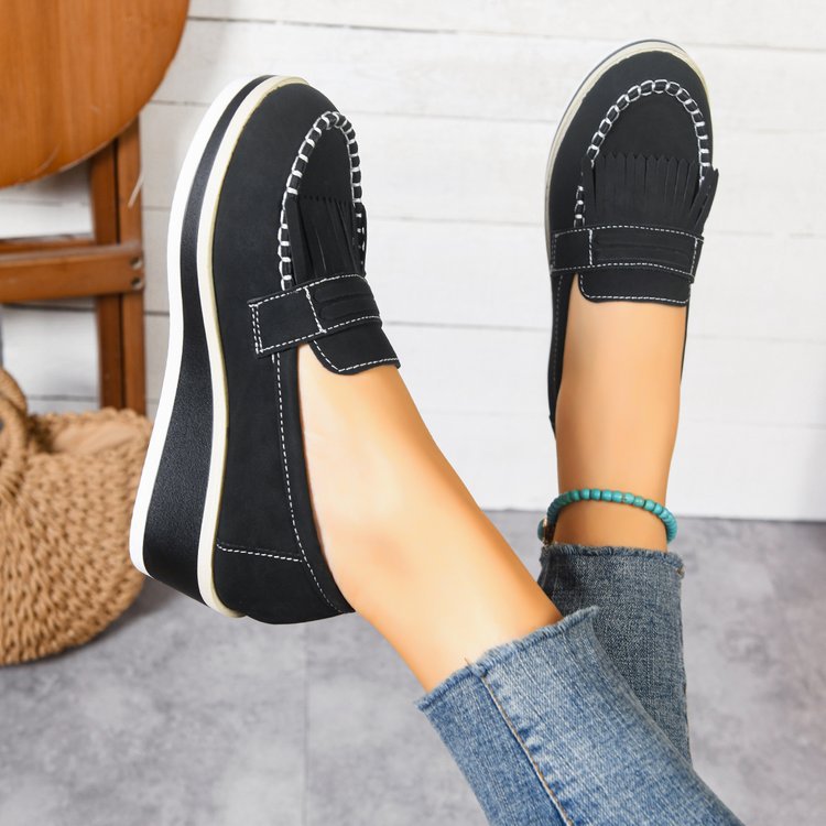 spring/autumn new arrival: plus-size wedge heel single shoes for women, sizes 36-43. wholesale available. dropshipping to  and