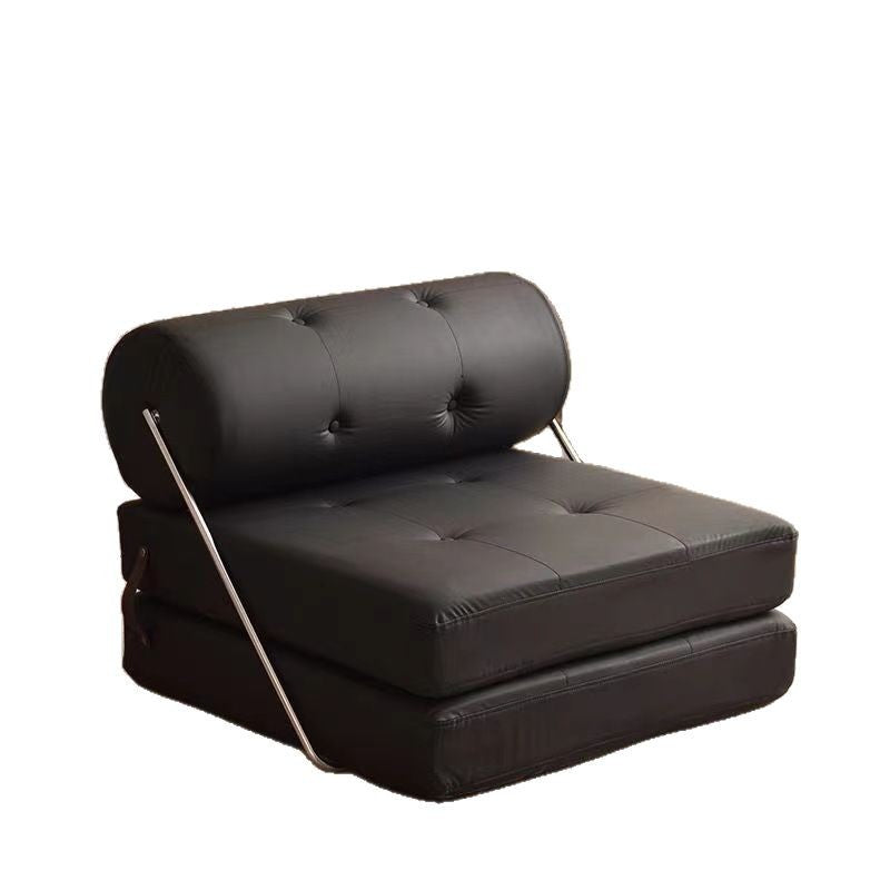 Single sofa small apartment living room tofu block tajine sofa bed foldable dual-purpose cream style modular lazy sofa